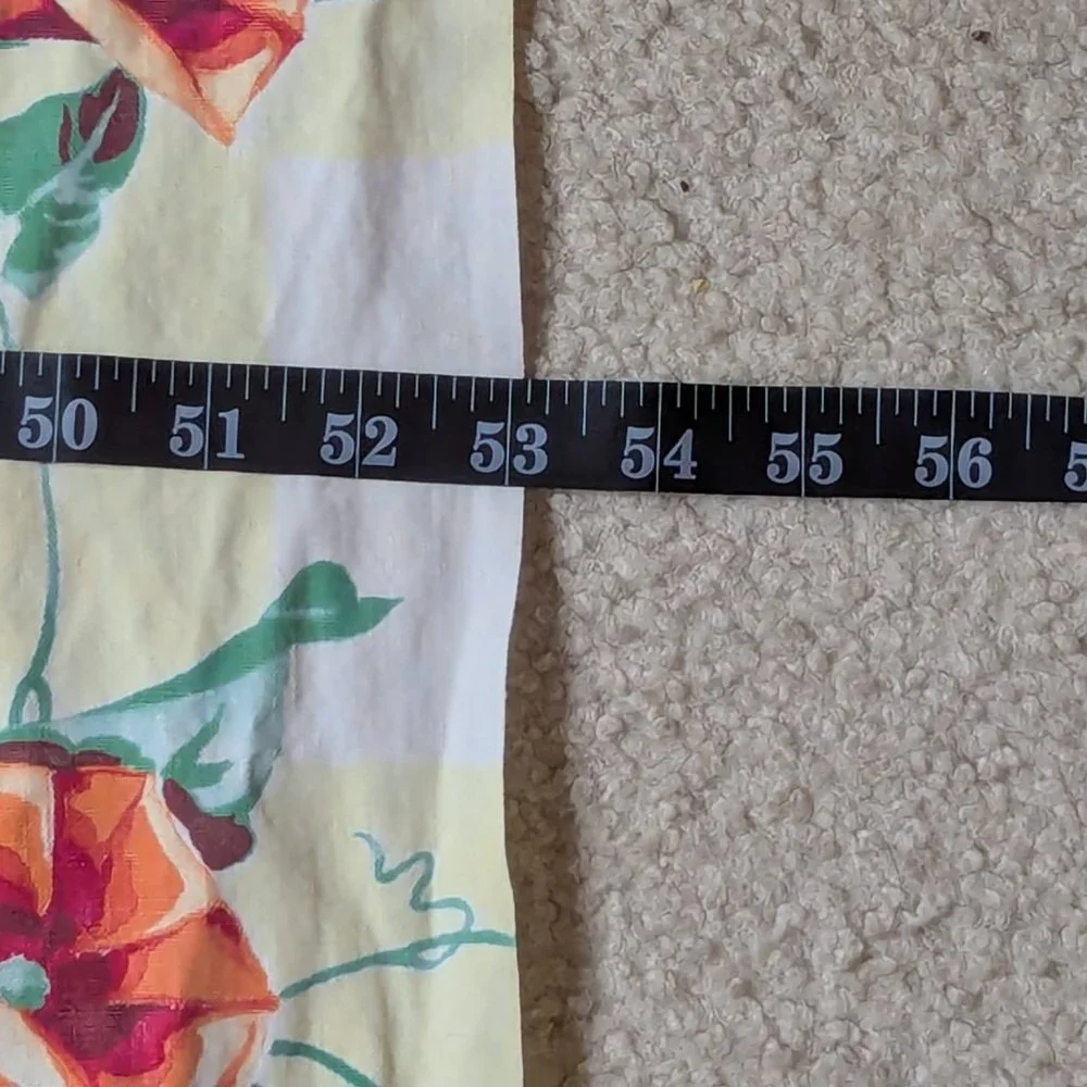 Vintage Floral Rectangle Table Cloth 46.5